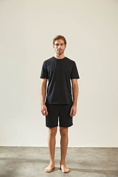 OKULCUBABA Ανδρικό σετ πιτζάμες unisex με άνετο ελαστικό σορτς με λάστιχο στη...