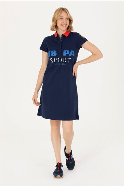 U.S. Polo Assn. Rochie tricotată damă bleumarin