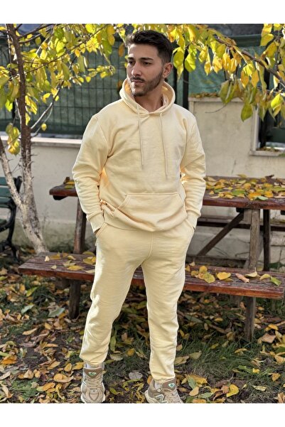 CMZ COLLECTİON Set de trening OVERSIZE CREAM cu 3 straturi groase