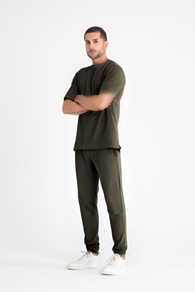 YAKAMEL Ανδρικό Unisex Σετ Πιτζάμες με Άνετη Ελαστική Μέση