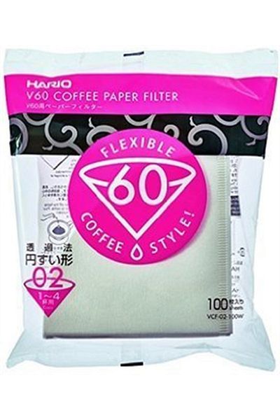 Hario Vcf-02-100w V60 02 Dripper Filter 100 Pieces