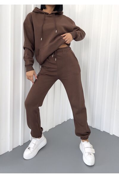 YAKAMEL Γυναικείο Σετ Φόρμας Ψηλόμεσο - 3 Νήματα Σαρντονγκλάιντ