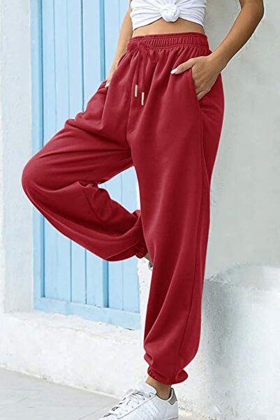 YAKAMEL Pantaloni de trening pentru femei - 3 İplik Rubber Long Jogger