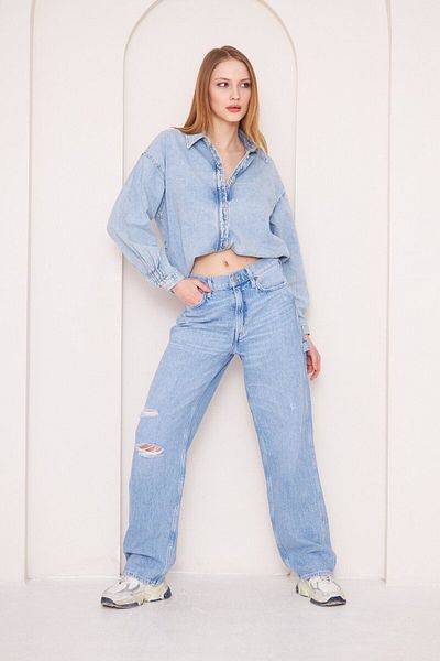 Kutaf Relaxed Cut Carpenter Women's Jean Trousers