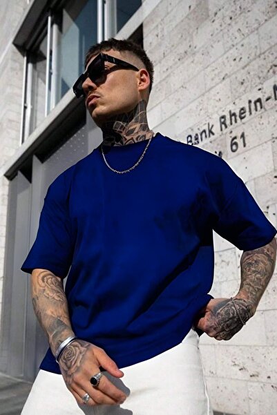 YAKAMEL Tricou de bază pentru bărbați, cu gât crew, lejer și fluid