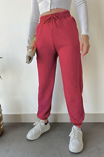 YAKAMEL Pantaloni de trening pentru femei - 3 İplik Rubber Long Jogger