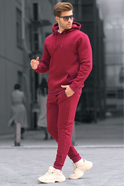 YAKAMEL Ανδρικό Σετ Φόρμας Oversize με Κουκούλα - Ψηλόμεσο, Ελαστικό με 3 Κλω...