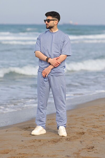 OKULCUBABA Muški set pidžama sa elastičnim strukom - opušten kroj