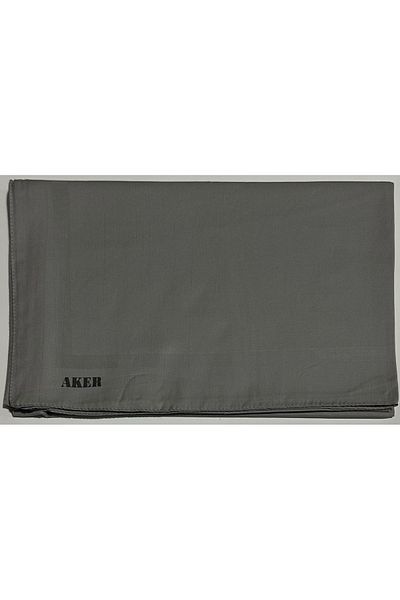 Aker Dark Gray Plain Cotton Cotton Shawl - 1030900 -973