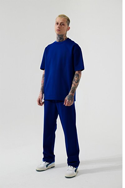 YAKAMEL Ανδρικό Σετ Μπλουζάκι Oversize και Πιτζάμες