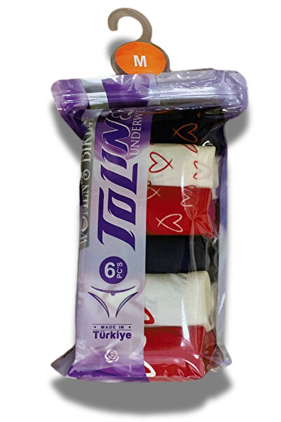 TOLIN Set de 6 prosoape și chiloți din bumbac-lycra pentru femei - imprimat, plasă 2246168