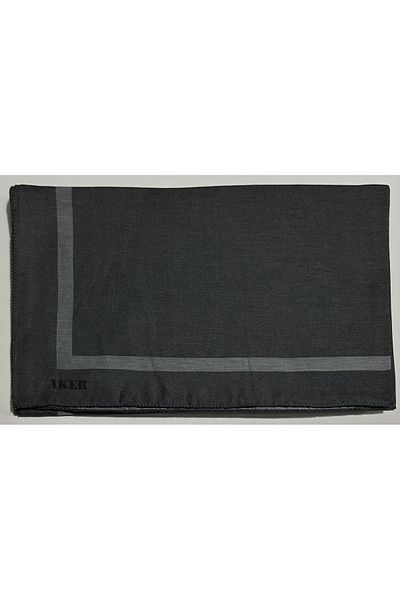 Aker Dark Smoked Straight Cotton Cotton Shawl - 1030900 -913