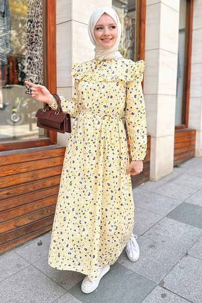 Gizce Yellow Loyam Dress