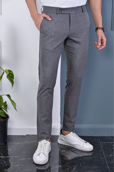 YAKAMEL Pantaloni bărbați din material țesut