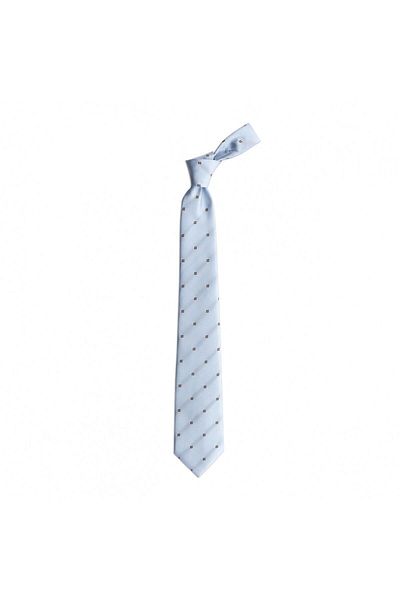 1001 Kravat Light Blue Patterned 8 cm Wide Tie