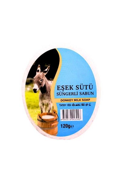 Karşı Köyden Natural Sponge Soap with Donkey Milk Extract, Natural Sponge Soap