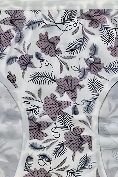 TOLIN Set de 6 prosoape și chiloți din bumbac și lycra pentru femei - imprimat, 2246182