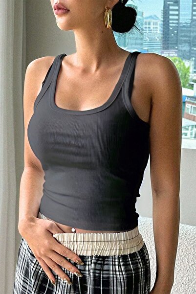 CMZ COLLECTİON Premium Women's Cotton - Texture Corded Cotton Undershirt