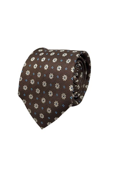 1001 Kravat Floral Patterned Tie