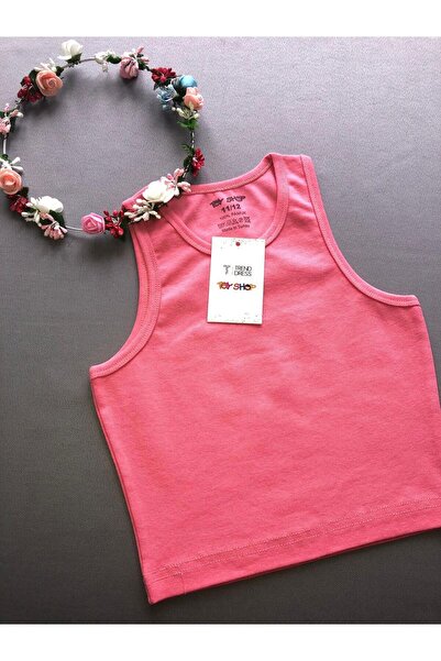 TREND DRESS الأطفال المحاصيل (الوردي)