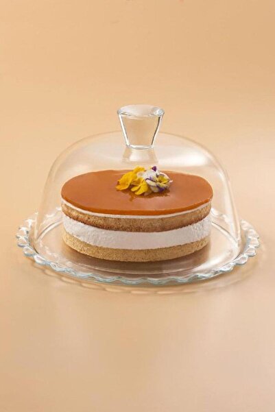 Paşabahçe Petıte Patısserıe Kek Tabağı,kapaklı Ayaksız Kek Fanusu 96874