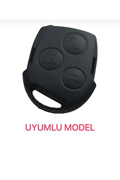 EBG İSTANBUL Ford Fiesta Mondeo Focus Transit Fusion 3 Buton Nano Anahtar Kılıfı SİYAH GOLD Renk
