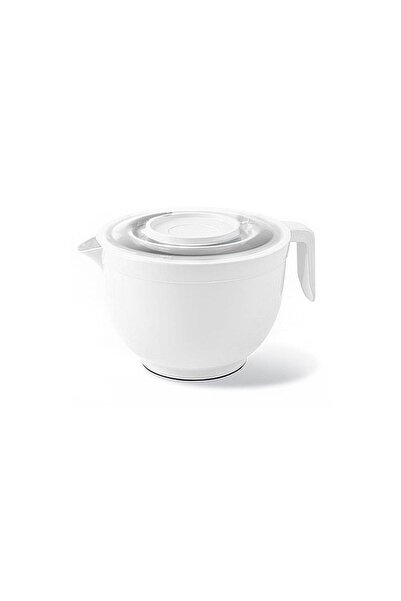 Üçsan Plastik Mixer Bowl with Lid Mixer Bowl & Mixing Bowl Whisk Bowl 3 Lt. White