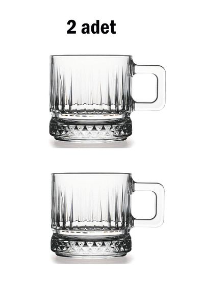 Paşabahçe 55422 Elysia 2-Piece Glass with Handle 195cc