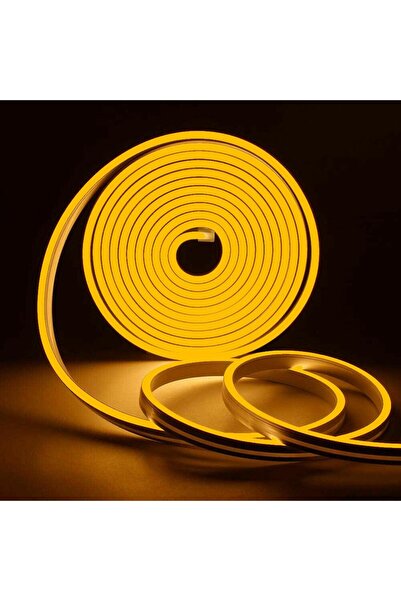 Cata Esnek Neon Hortum Led - Amber Işık - 12 V - Dış Mekan - 50 Metre - CT-4455A