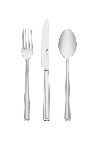 Hisar Imbat 6 Piece Steel Spoon Knife Set - 36 Piece Personalized Fork