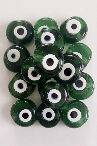 232 Konsept 2,5 cm Mărgele de sticlă de culoare verde - 8 bucăți de dimensiun...