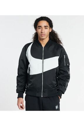 Nike Sportswear Swoosh Therma fit Synthetic fill Reversible Bomber Full zip Erkek Mont Dd6055 010 Fiyat Yorumlar Trendyol