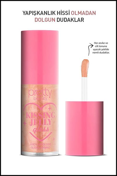 Pretty Beauty Kissing Jelly Gloss - Juicy Lip Gloss Fruit Flavored Lipstick