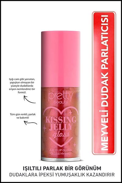 Pretty Beauty Kissing Jelly Gloss - Juicy Lip Gloss Fruit Flavored Lipstick