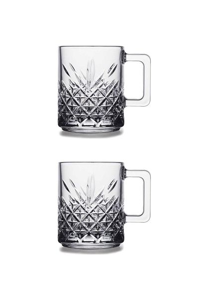 Paşabahçe Timeless 2-Piece Glass-Cup with Handle 250 Cc