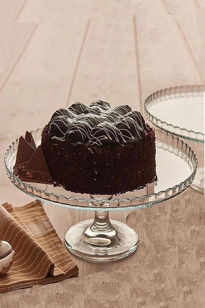 Paşabahçe 1 Piece Patisserie Footed Cake Plate - 95117