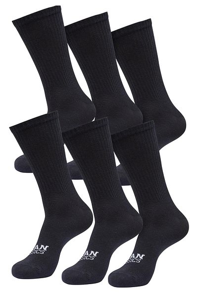 Urban Classics Unisex Einfache Flachstricksocken 6er-Pack