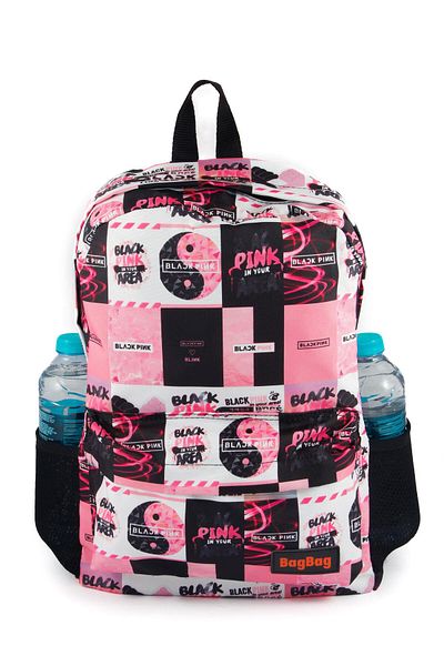 BYBAG Blackpink K-Pop Σετ με μοτίβο 4 τσάντες πλάτης και θήκη μακιγιάζ - μεγάλο μέγεθος
