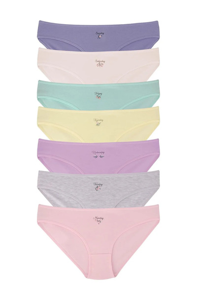 LC Waikiki 7 Pack Women's Cotton Seven Days Panties