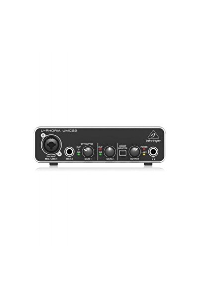 Behringer Behrınger Umc22 Midas Microphone Preamfi 2 X 2 Usb Sound Card