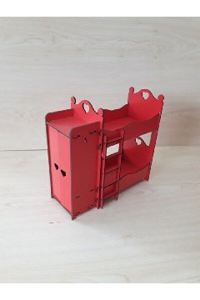 Ağaçistan Ahşap Oyuncak Ranza Kırmızı