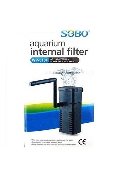 Sobo Aquarium Internal Filter Small Size 3w 300 Lh Wp-310f