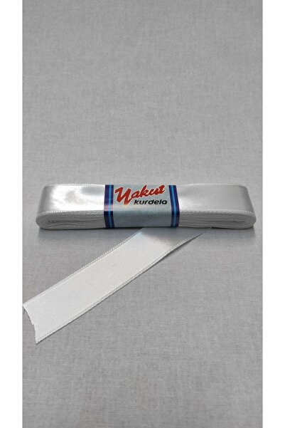 ATMACA TUHAFİYE Σατέν Κορδέλα 3 cm 10 μέτρα Λευκή