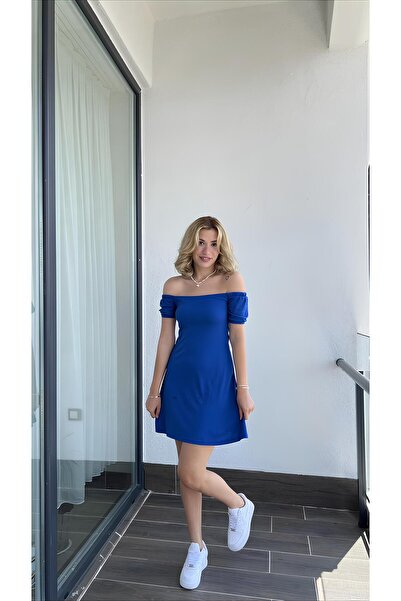 Jose Clothing Rochie de damă cu mâneci scurte cu guler Madonna