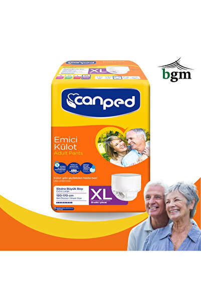 bgm Canped Hasta Bezi Emici Külot Yetişkin Hasta Bezi 30 Adet Extra Büyük Boy...
