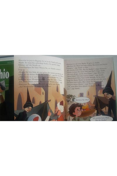 Lingua Yayınevi كتاب قصة بينوكيو وألادين - 2.مستوى الجودة بالألوان الكاملة والتمرين المطلي