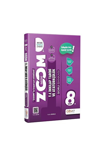 Günay Yayınları Yeni Müf. 8. Sınıf Sosyal Bilgiler Zoom Serisi Soru Bankası
