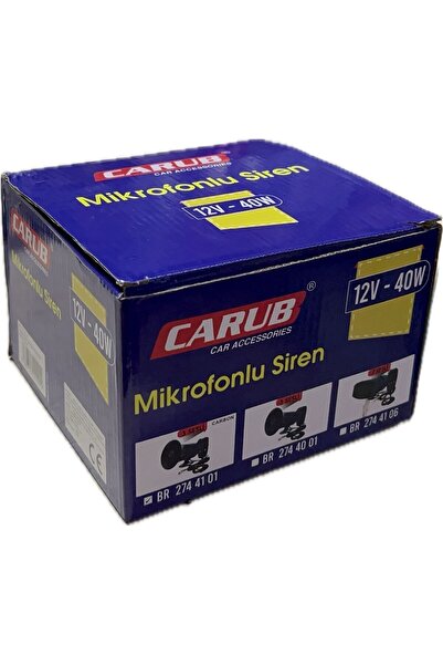 carub car accessories CARUB MİKROFONLU SİREN 12v 40w