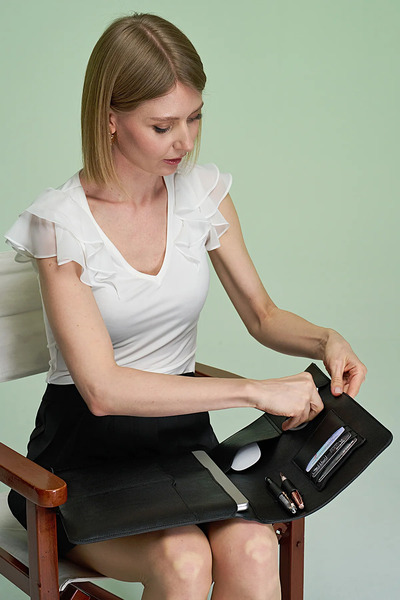 MORCA Съвместима чанта-органайзер за Macbook Air Pro 13-14 инча, черна, MRC2073BLCK