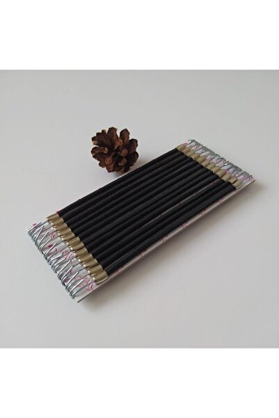 Antaç 24 Adet Lüks Kancalı Kalın Siyah Lastikli Toka